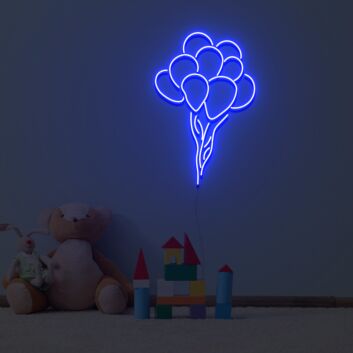 Ballonstrauß LED-Neonschild für Kinderzimmer und Party