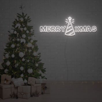 MERRY XMAS LED-Neonschild für Weihnachten Wohnzimmer