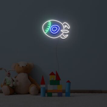 Rakete LED-Neonschild für Kinderzimmer