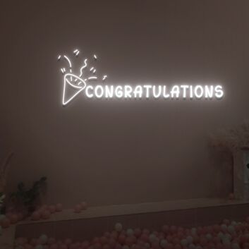 CONGRATULATIONS LED-Neonschild Party Event