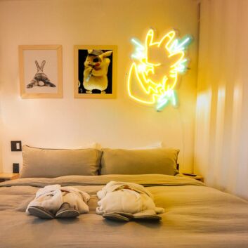 LED Neon Schild Elektrischer Cartoon Charakter Leuchtende Wanddekoration