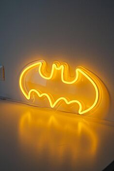 Fledermaus Symbol LED-Neonschild Wohnzimmer Gamingzimmer