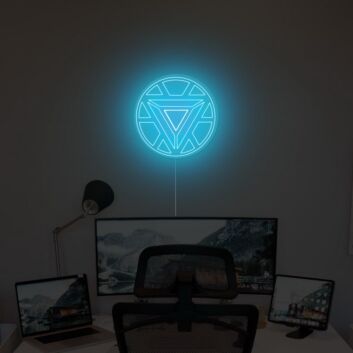 Geometrisches Symbol LED Neonschild als moderne Wanddekoration für Schlafzimmer Studio und stilvolle Interieurs