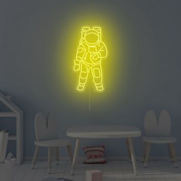 Astronaut Silhouette LED Neonschild als moderne Wanddekoration für Kinderzimmer Jugendzimmer Gaming Zimmer und stilvolle Interieurs