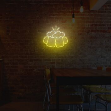 Beer Glasses Neon Sign