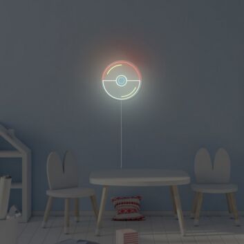 Abstraktes Kreis Symbol LED Neonschild Moderne geometrische Wandbeleuchtung für Home Office und Gaming Räume