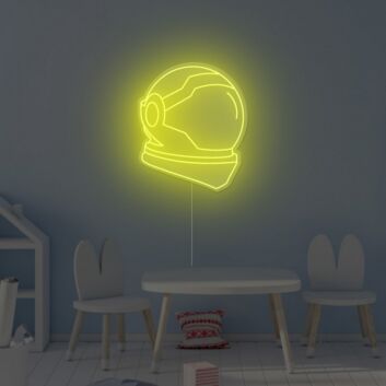 Astronaut Helm LED Neonschild Moderne Neon Wandbeleuchtung im Space Stil für Kinderzimmer Büro und Gaming Raum