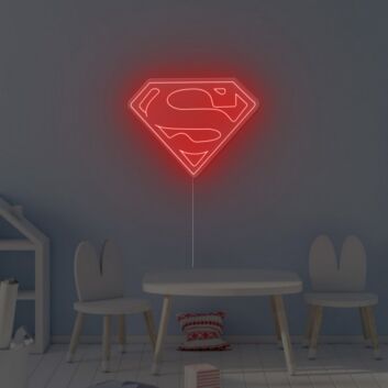 Abstraktes Kraftsymbol LED Neonschild für modernes Zimmerdekor