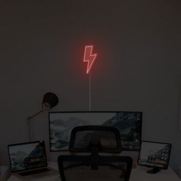Abstraktes Blitz Symbol LED Neonschild für moderne Wanddekoration