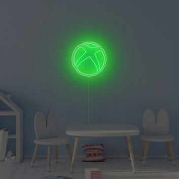 Abstraktes Gaming Kugel Motiv LED Neonschild für modernes Zimmer und Setup
