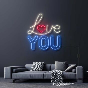 Love You Neon Sign