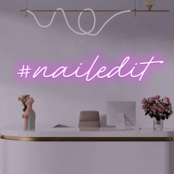 #nailedit LED-Neonschild fürs Nagelstudio