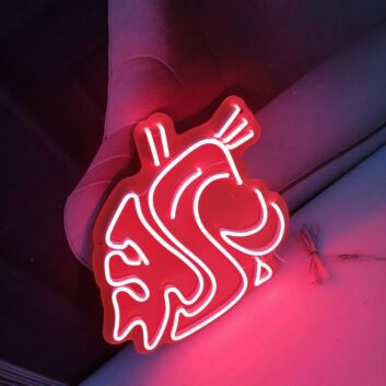 Fisch Motiv LED Neonschild als moderne Wanddekoration für Zuhause und kreative Räume