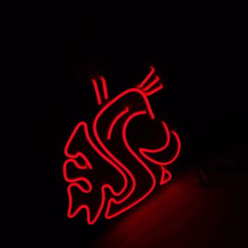 Fisch Motiv LED Neonschild als moderne Wanddekoration für Zuhause und kreative Räume