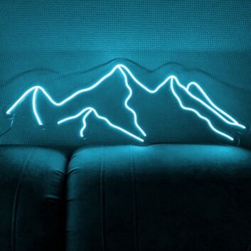 Abstraktes Berglandschaft LED Neonschild für Wohnzimmer Schlafzimmer und moderne Wanddekoration