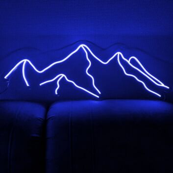Abstraktes Berglandschaft LED Neonschild für Wohnzimmer Schlafzimmer und moderne Wanddekoration