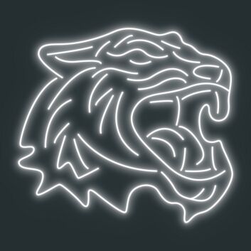 Brüllender Löwenkopf LED Neonschild für moderne Wanddekoration im Wohnzimmer Home Gym Gaming Zimmer und Bar
