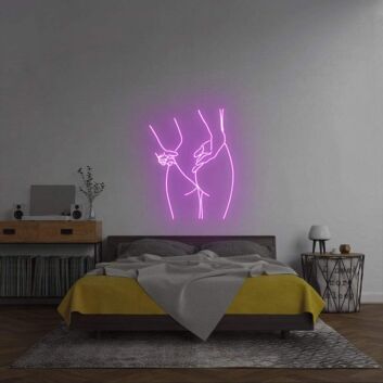 Erotische Körperumrisszeichnung LED-Neonschild Schlafzimmer