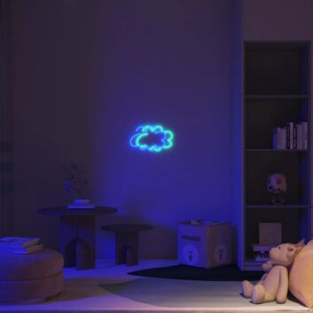 Wolken LED Neonschild für Kinderzimmer sanfte Wandbeleuchtung