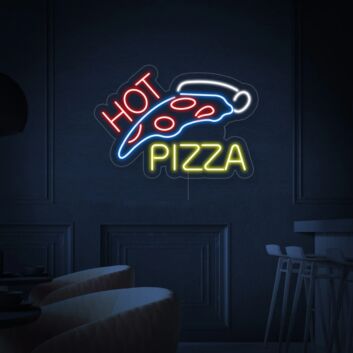 Heiße Pizza LED Neonschild Wanddekoration