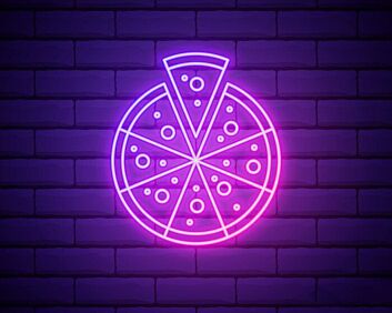 Pizza LED Neonschild für Restaurant Küche oder Bar