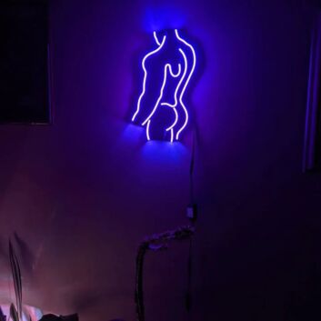 Abstrakte Frauen Silhouette LED Neonschild als moderne Wanddekoration für Schlafzimmer Wohnzimmer oder Studio