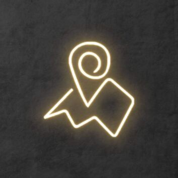 Standortmarkierung mit Bergsymbol LED-Neonschild Schlafzimmer Wohnzimmer