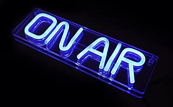 ON AIR LED-Neonschild für Studio Podcast