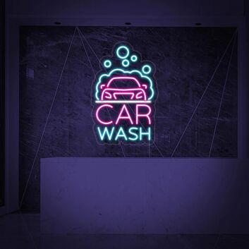 CAR WASH LED-Neonschild für Autowaschanlage