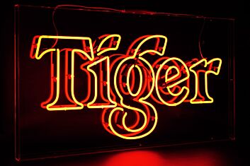 Tiger LED-Neonschild für Bar Club
