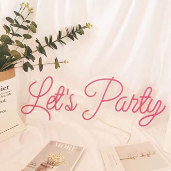 Let's Party LED-Neonschild für Party und Event