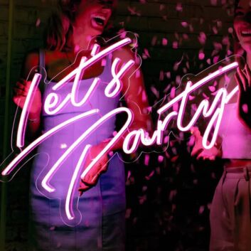 Let's Party LED-Neonschild für Party Event