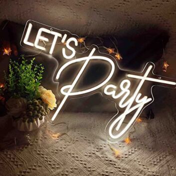 LET'S Party LED-Neonschild für Party Bar