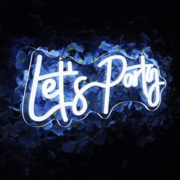 Let&#039;s Party LED-Neonschild für Party und Event