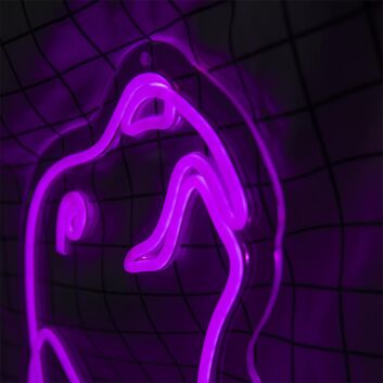 Einhorn LED Neonschild im verspielten Design als leuchtende Wanddekoration für Kinderzimmer Jugendzimmer und kreative Räume