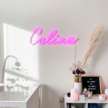 Celine LED-Neonschild für Kinderzimmer
