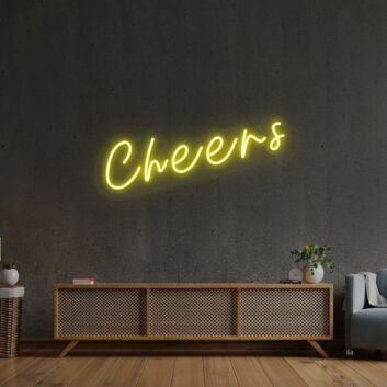 Cheers LED Neonschild für Wohnzimmer Bar und Party