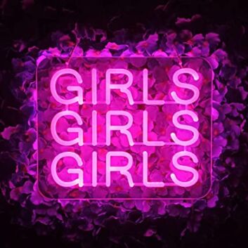 GIRLS GIRLS GIRLS LED-Neonschild für Club Bar