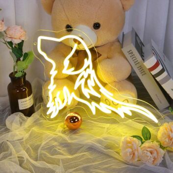 Hundekopf Silhouette LED-Neonschild für Wohnzimmer oder Schlafzimmer