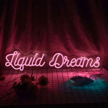 Liquid Dreams LED-Neonschild Bar Club