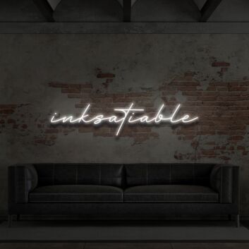 Inksatiable Neon Schrift LED für Tattoo Studio und Atelier