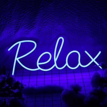 Relax LED Neonschild für Wohnzimmer und Schlafzimmer