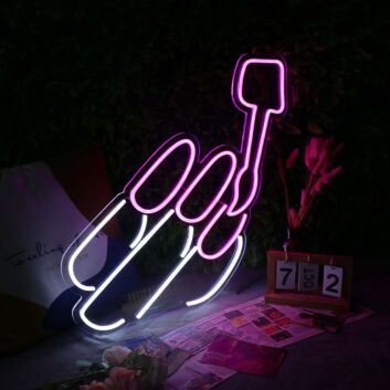 Pink Shovel LED Neon Sign Cute Gardening Tool Wall Decor for Bedroom Plant Lover Room