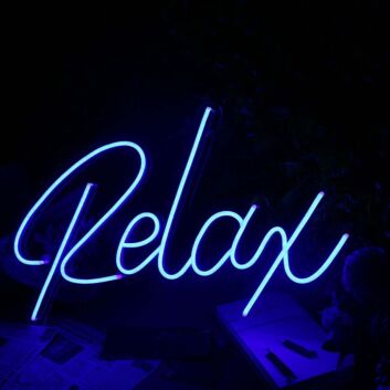 Relax LED Neonschild für Wohnzimmer und Schlafzimmer