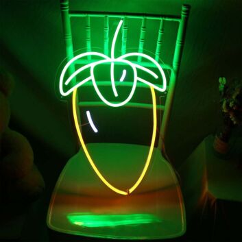 Tropical Palm Tree LED Neon Sign Green Yellow Summer Wall Decor for Bedroom Bar Party