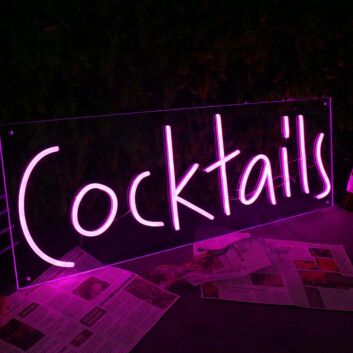 Cocktails LED-Neonschild für Bar Club