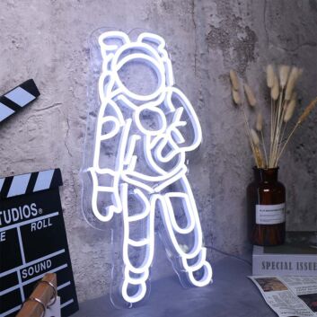 Astronaut LED Neon Sign Space Themed Neon Wall Decor for Bedroom Game Room Studio and Modern Interior