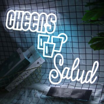 CHEERS Salud LED-Neonschild für Bar und Party