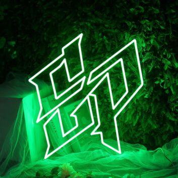 Abstract FX LED Neon Wall Art Futuristic Letter Style Neon Sign for Game Room Studio Office and Modern Interior Decor