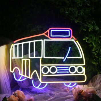 Food Truck LED Neon Sign Colorful Street Food Truck Neon Wall Decor for Food Truck Business Restaurant and Cafe
